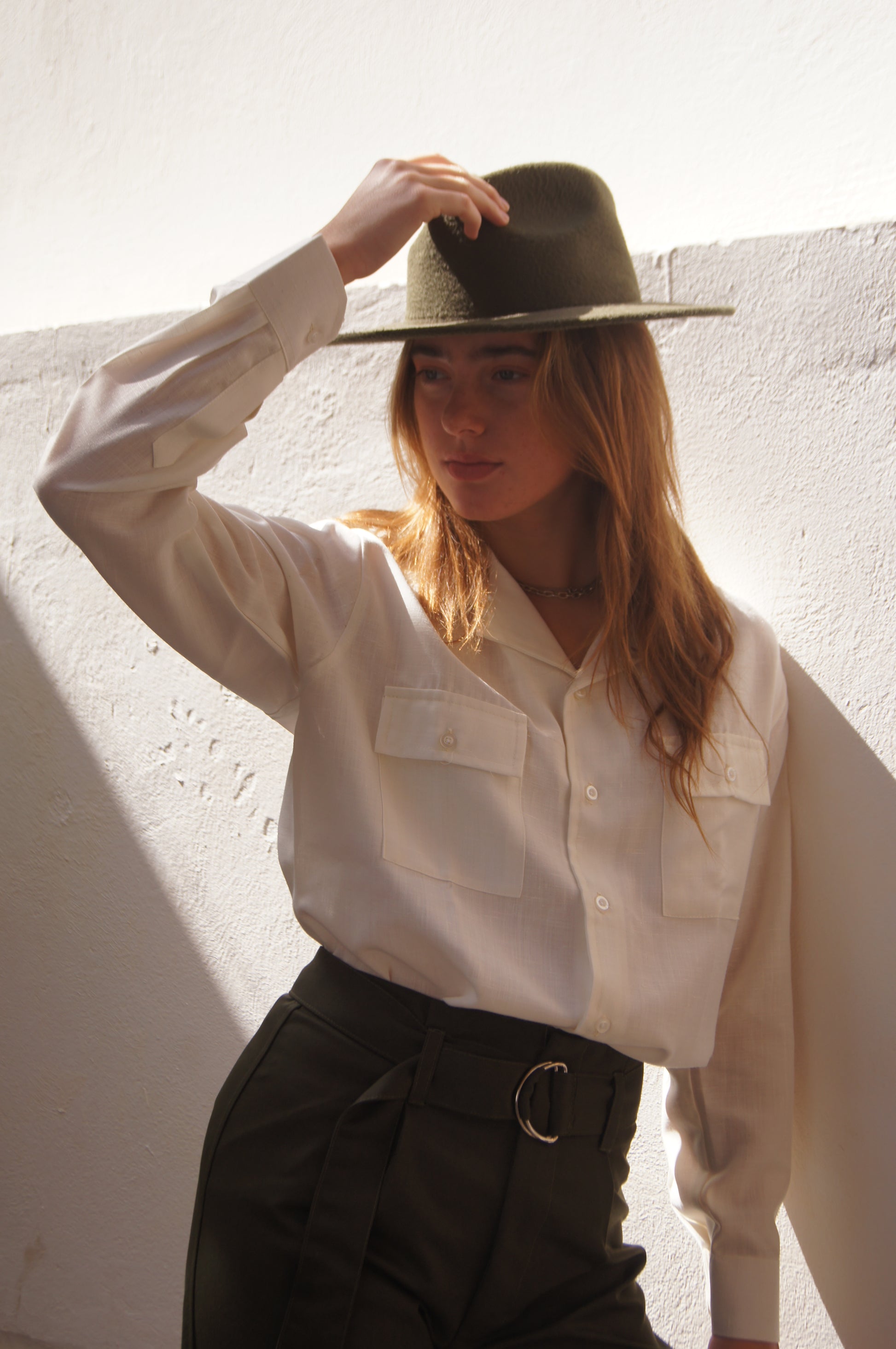 White Safari Shirt - Women